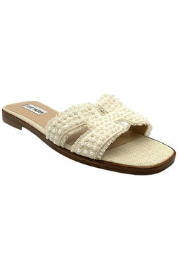 Steve Madden Women's Hadyn Slide Sandals Pearl - Medium